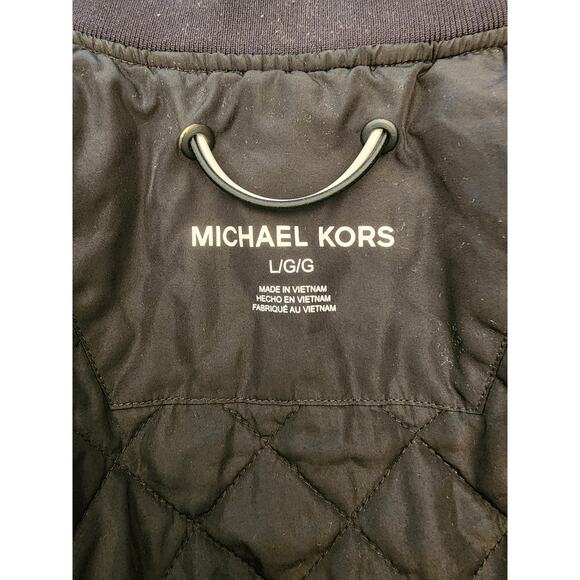 Michael Kors Men's Corduroy Bomber Jacket Snakeskin Size Large - Picture 8 of 10